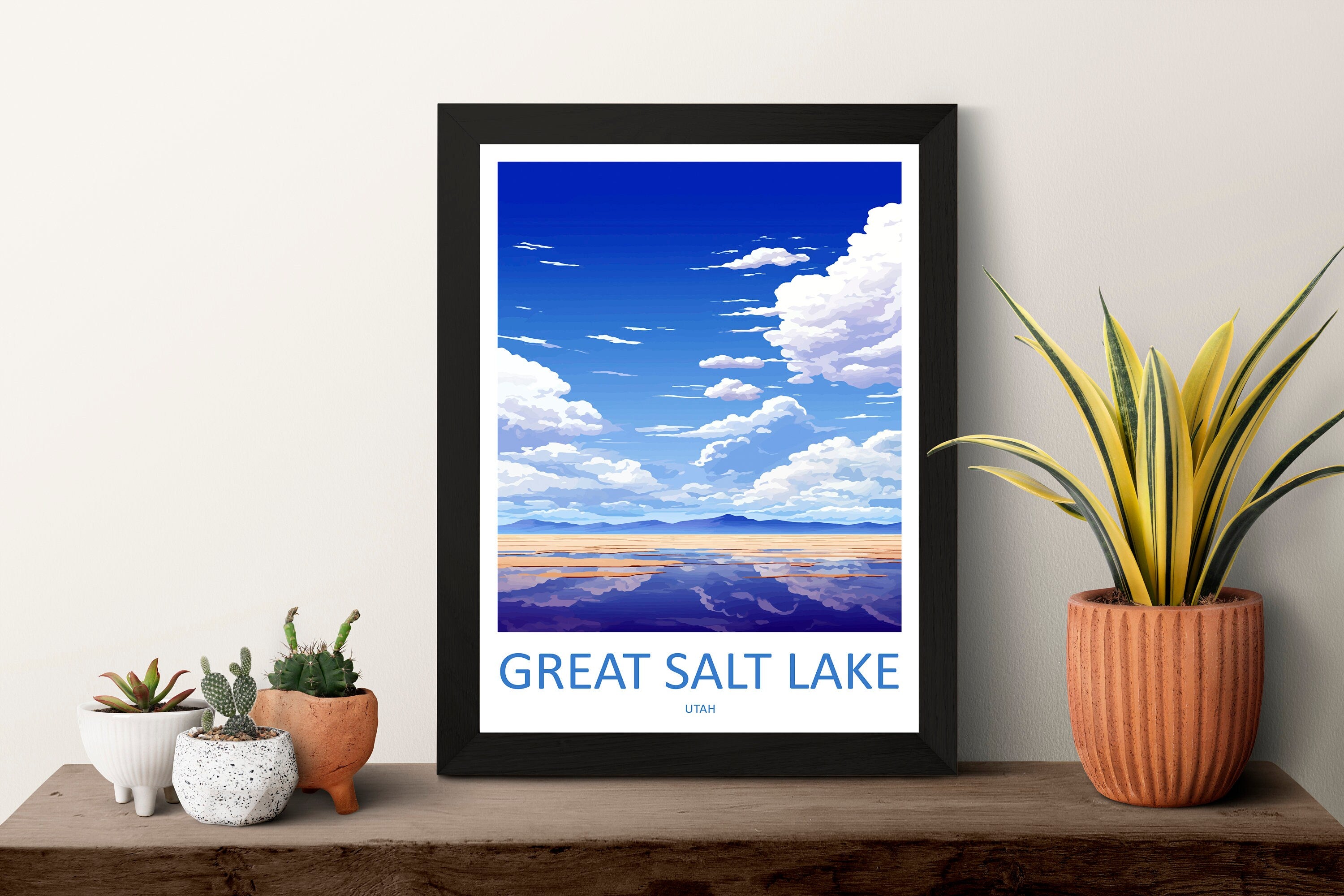 Great Salt Lake Travel Print