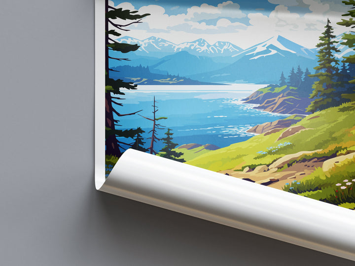 Kachemak Bay Travel Print Wall Art Kachemak Bay Wall Hanging Home Décor Kachemak Bay Gift Art Lovers Alaska Art Lover Gift Kachemak Bay Gift