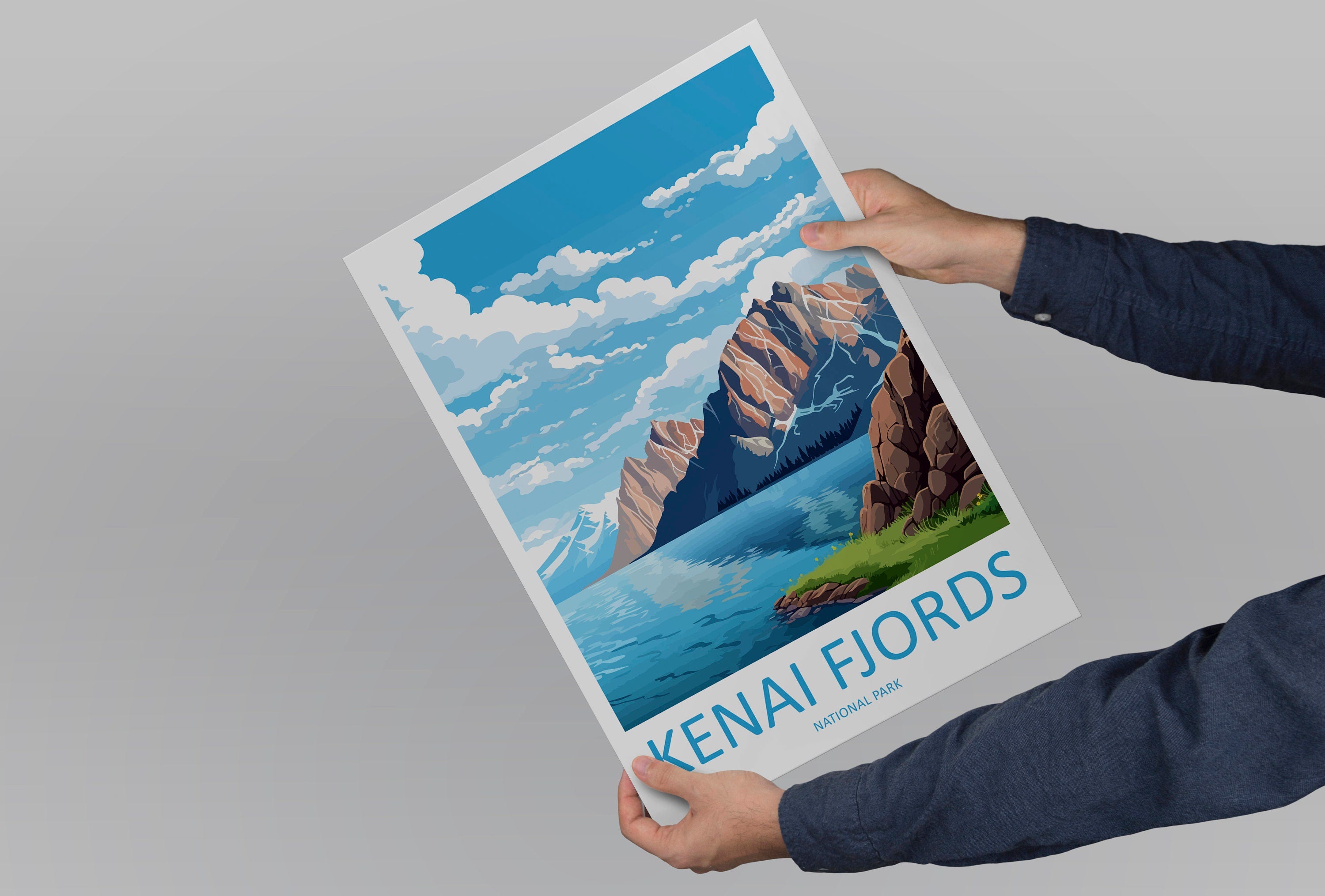 Kenai Fjords National Park Travel Print