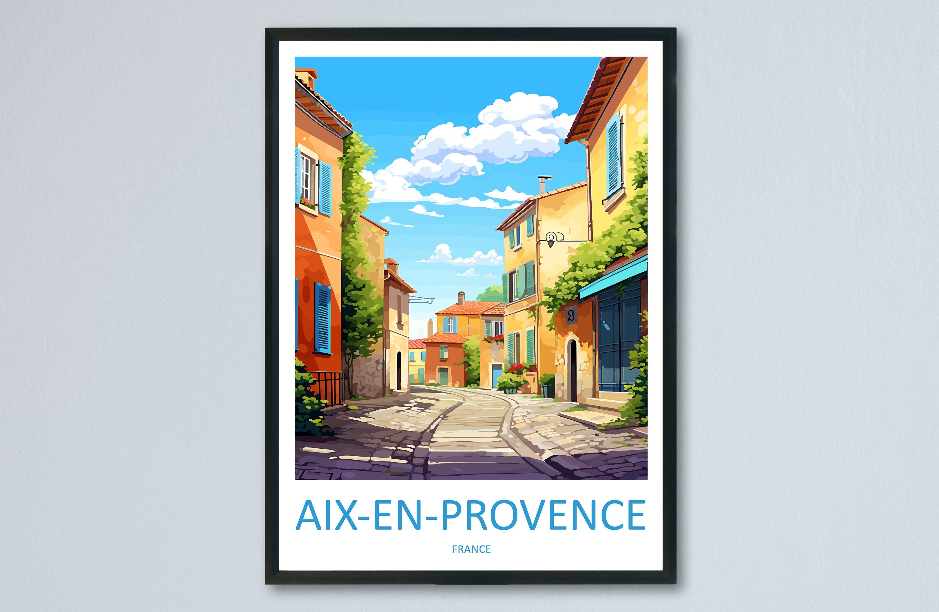 Aix En Provence Travel Print