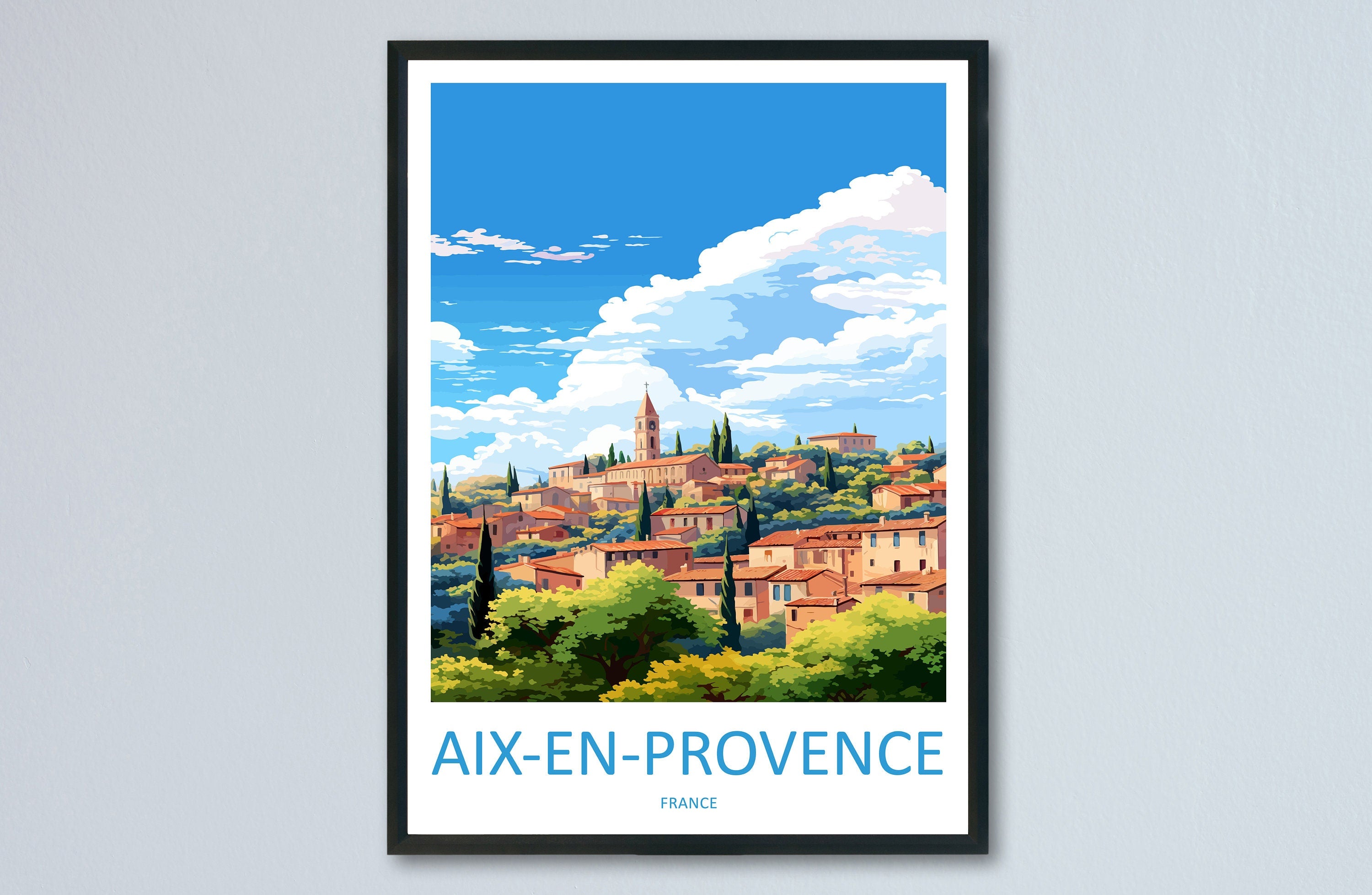 Aix En Provence Travel Print