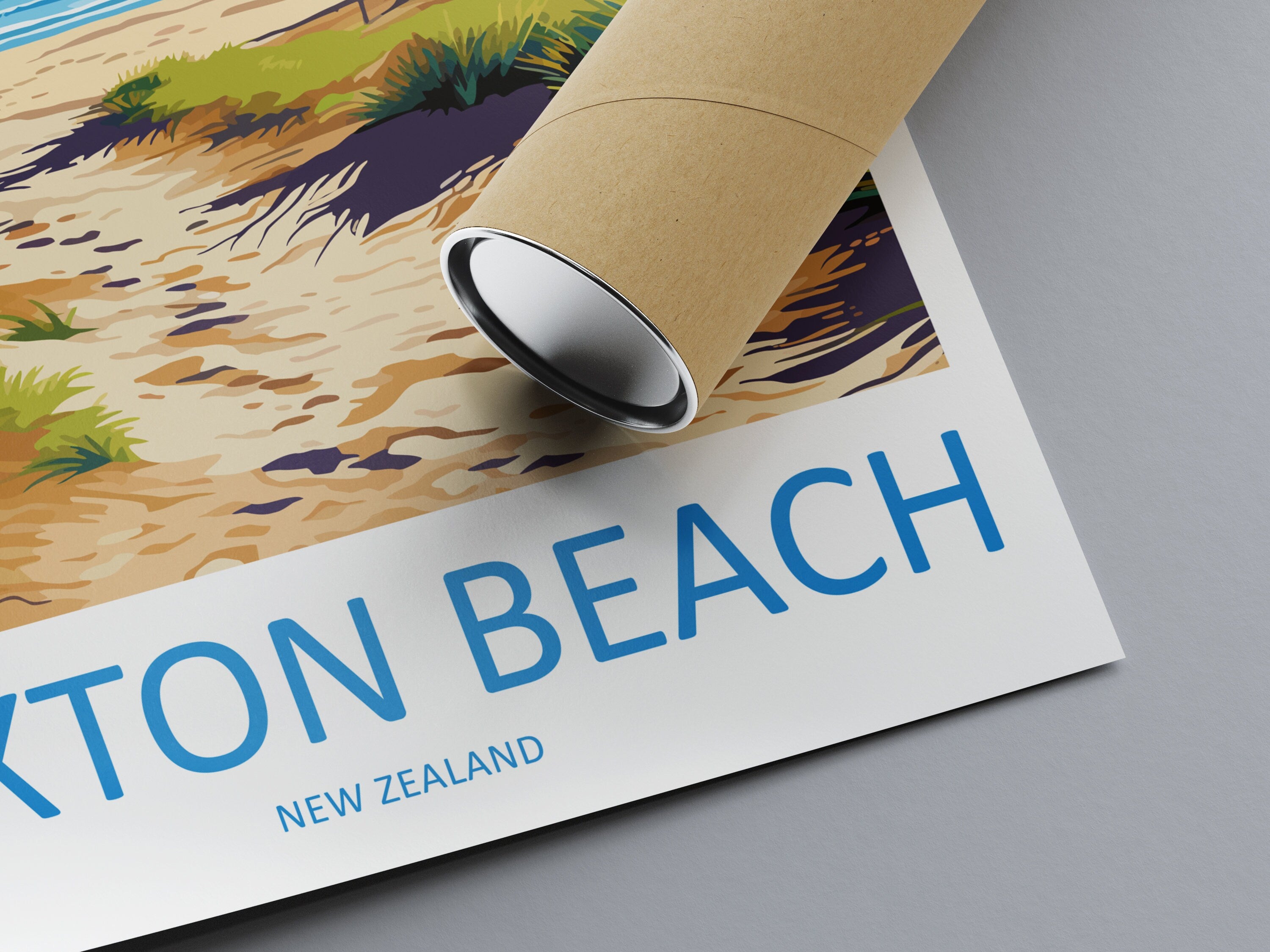 Foxton Beach Travel Print