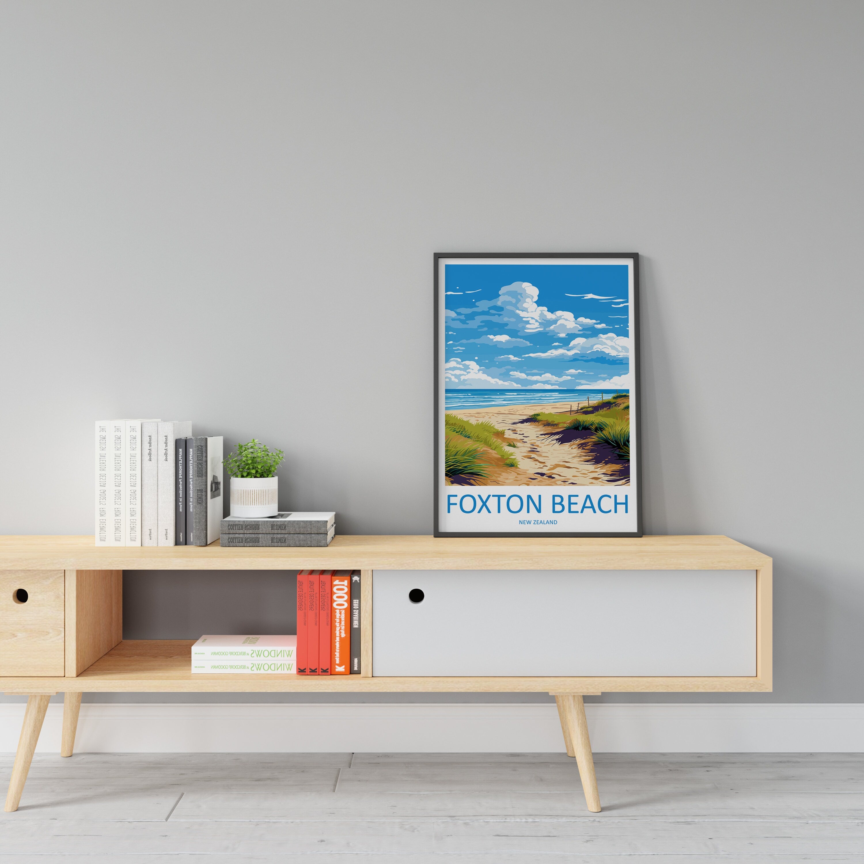 Foxton Beach Travel Print