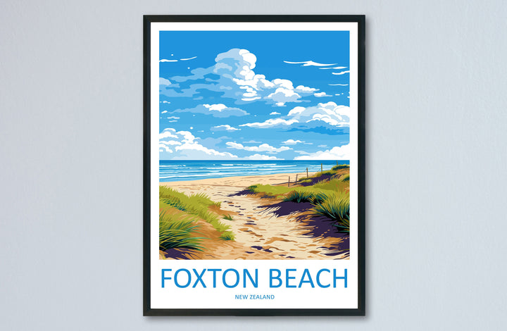 Foxton Beach Travel Print Wall Art Foxton Beach Wall Hanging Home Décor Foxton Beach Gift Art Lovers New Zealand Art Lover Gift Print