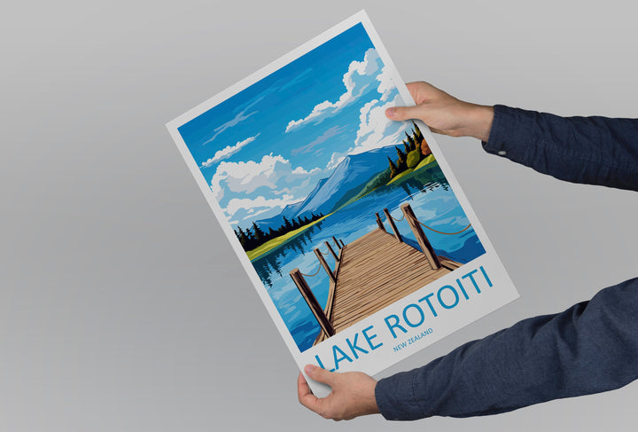 Lake Rotoiti Travel Print Wall Art Lake Rotoiti Wall Hanging Home Décor Lake Rotoiti Gift Art Lovers New Zealand Art Lover Gift Print