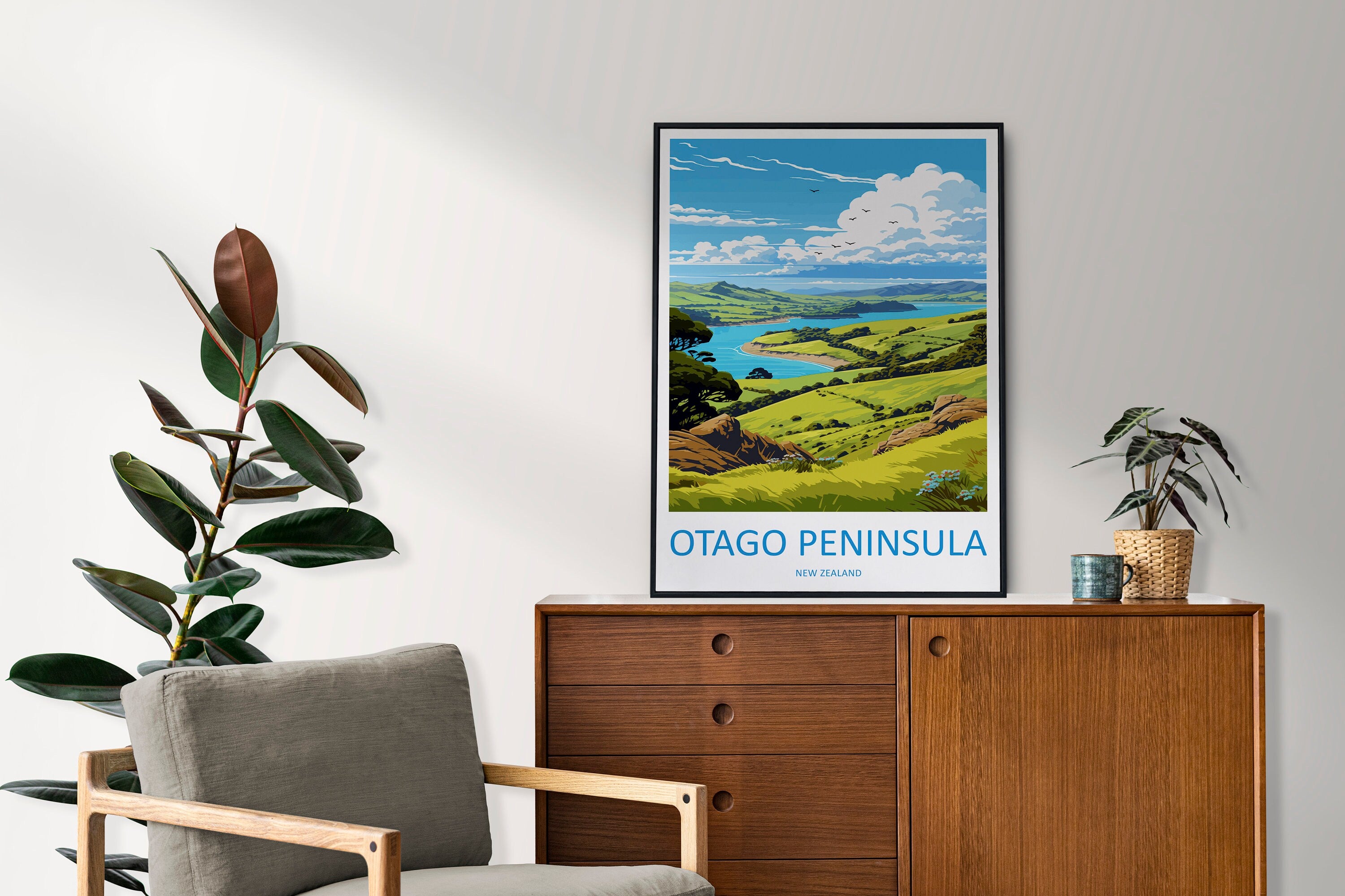 Otago Peninsula Travel Print