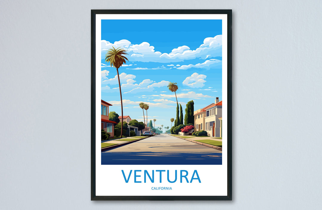 Ventura Travel Print Wall Art Ventura Wall Hanging Home Décor Ventura Gift Art Lovers California Art Lover