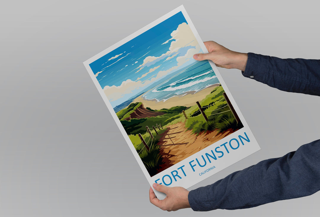 Fort Funston Travel Print Wall Art Fort Funston Wall Hanging Home Décor Fort Funston Gift Art Lovers California Art Lover Gift Fort Funston