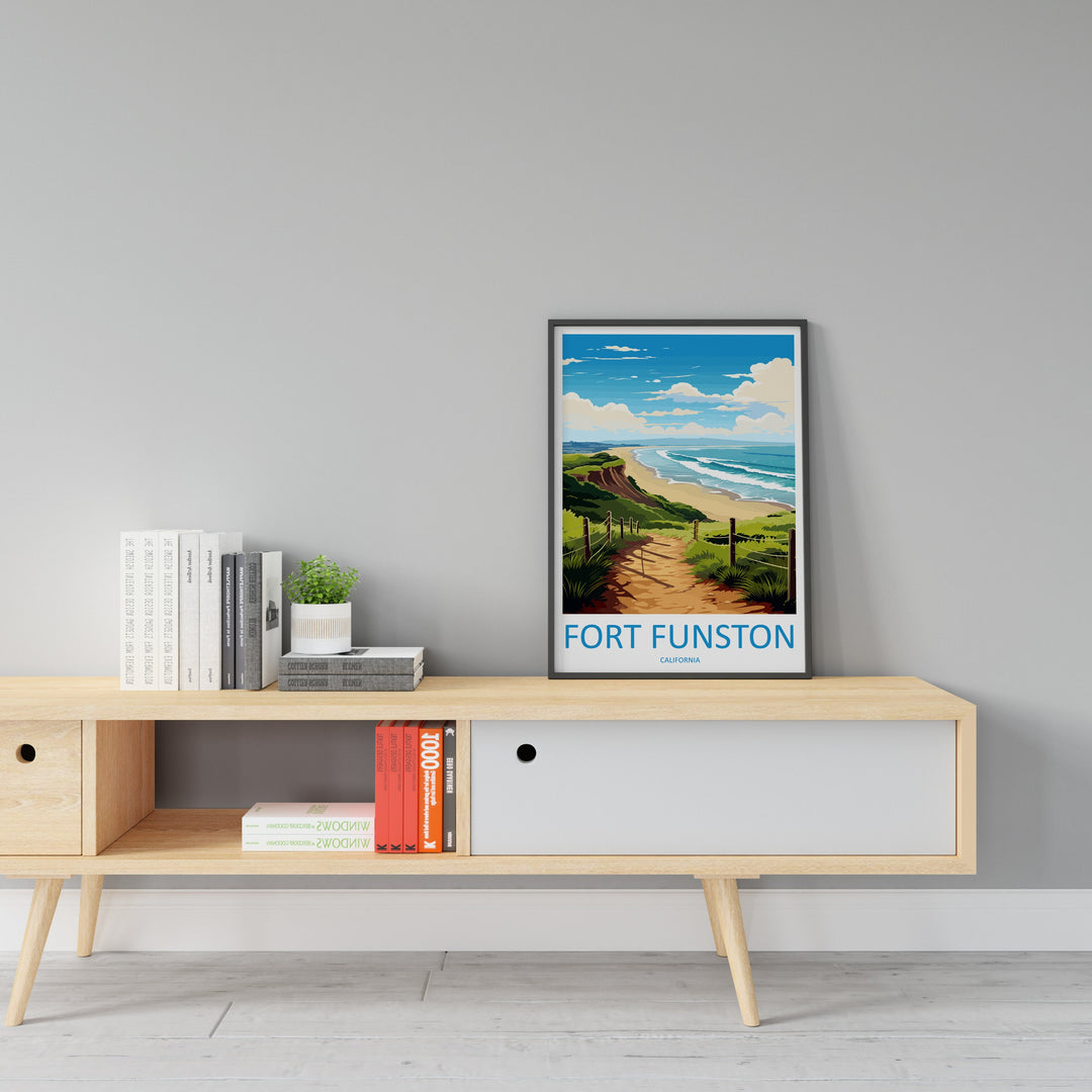 Fort Funston Travel Print Wall Art Fort Funston Wall Hanging Home Décor Fort Funston Gift Art Lovers California Art Lover Gift Fort Funston