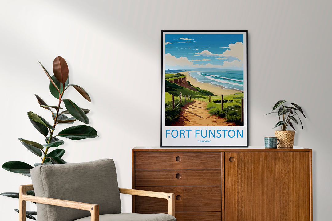 Fort Funston Travel Print Wall Art Fort Funston Wall Hanging Home Décor Fort Funston Gift Art Lovers California Art Lover Gift Fort Funston