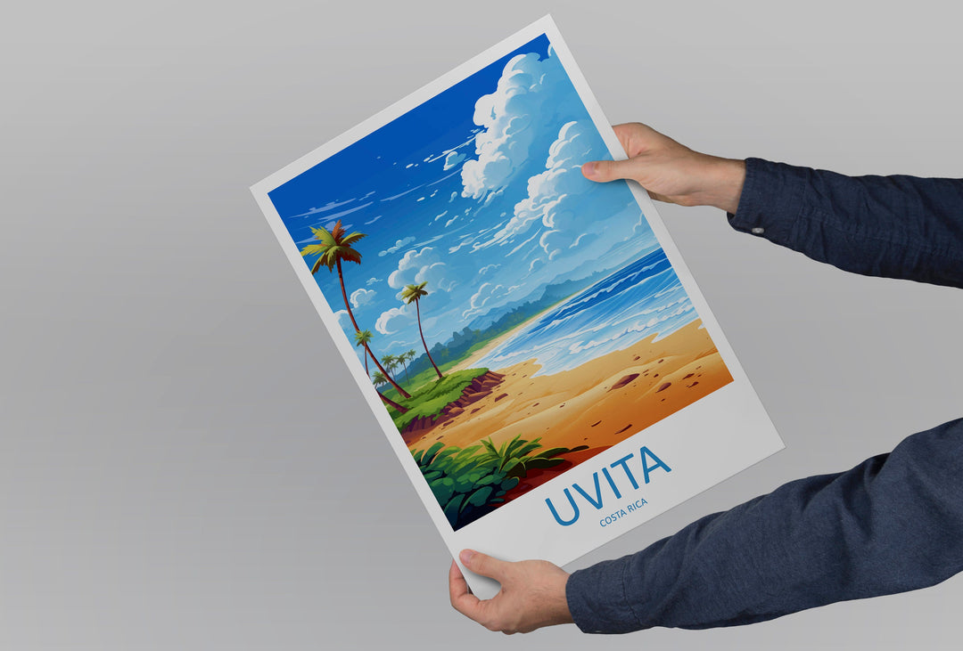 Uvita Travel Print Wall Art Uvita Wall Hanging Home Décor Uvita Gift Art Lovers Wall Art Costa Rica Wall Art Uvita Travel Print