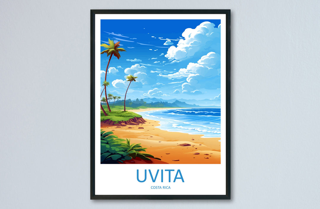 Uvita Travel Print Wall Art Uvita Wall Hanging Home Décor Uvita Gift Art Lovers Wall Art Costa Rica Wall Art Uvita Travel Print