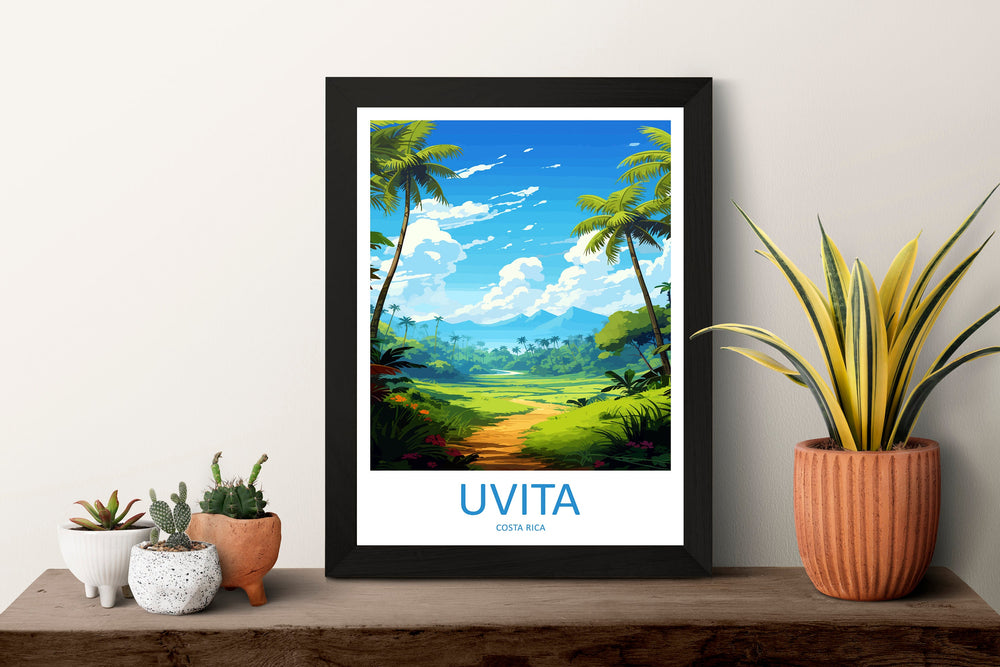 Uvita Travel Print Wall Art Uvita Wall Hanging Home Décor Uvita Gift Art Lovers Wall Art Costa Rica Wall Art Uvita Travel Print