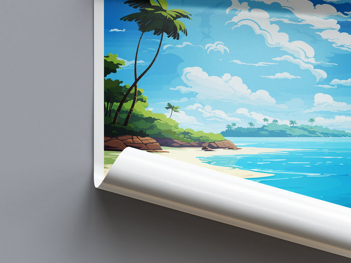 Tortuga Island Travel Print Wall Art Tortuga Island Wall Hanging Home Décor Tortuga Island Gift Art Lovers Wall Art Costa Rica Wall Art