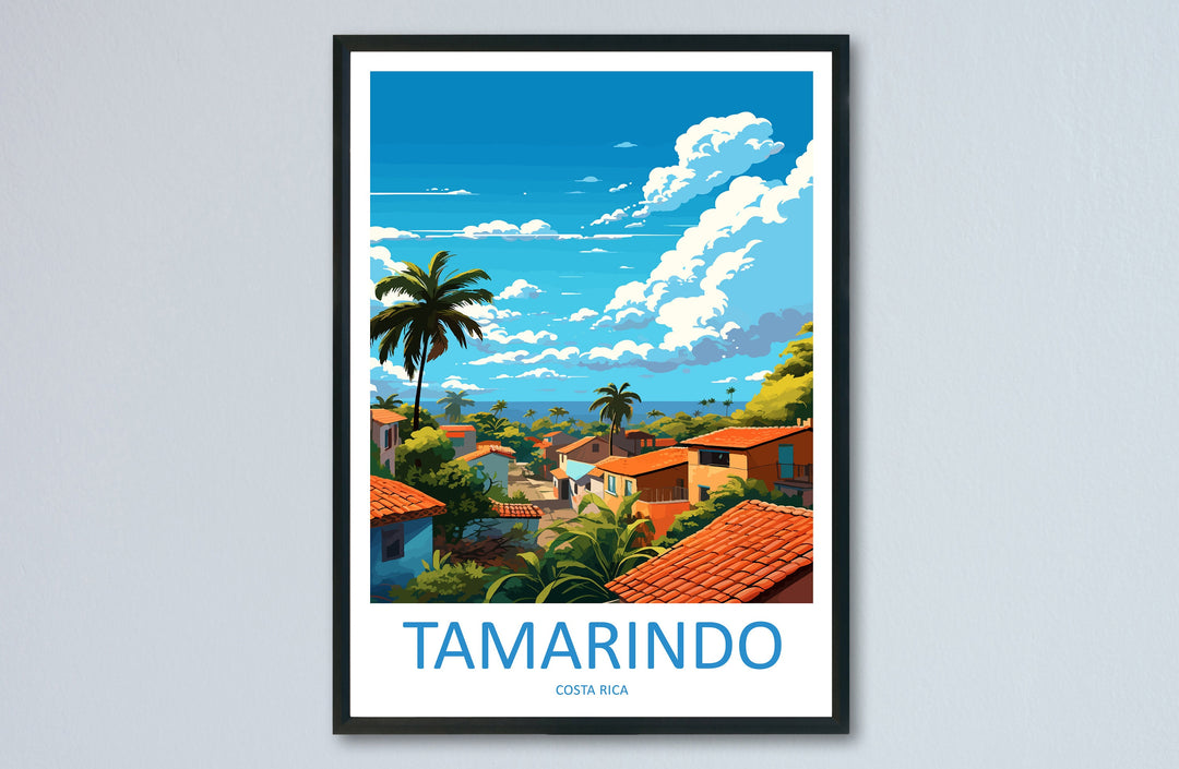 Tamarindo Travel Print Wall Art Tamarindo Wall Hanging Home Décor Tamarindo Gift Art Lovers Wall Art Costa Rica Wall Art
