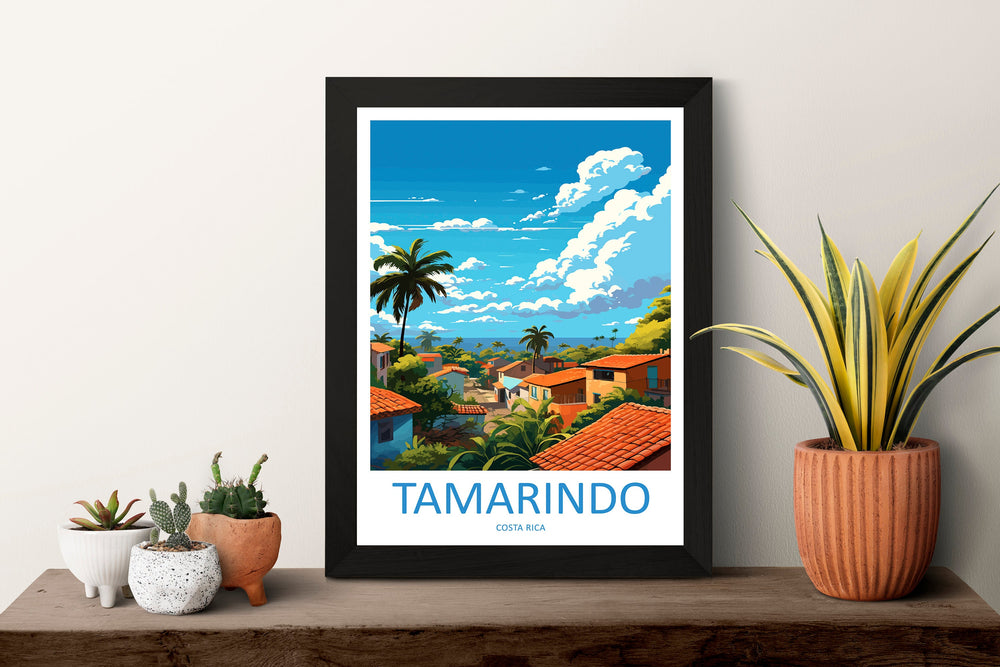Tamarindo Travel Print Wall Art Tamarindo Wall Hanging Home Décor Tamarindo Gift Art Lovers Wall Art Costa Rica Wall Art