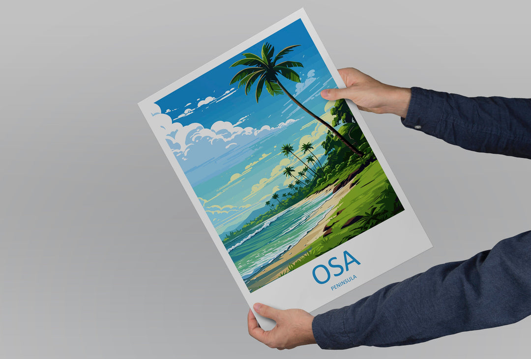 Osa Peninsula Travel Print Wall Art Osa Peninsula Wall Hanging Home Décor Osa Peninsula Gift Art Lovers Wall Art Costa Rica Wall Art