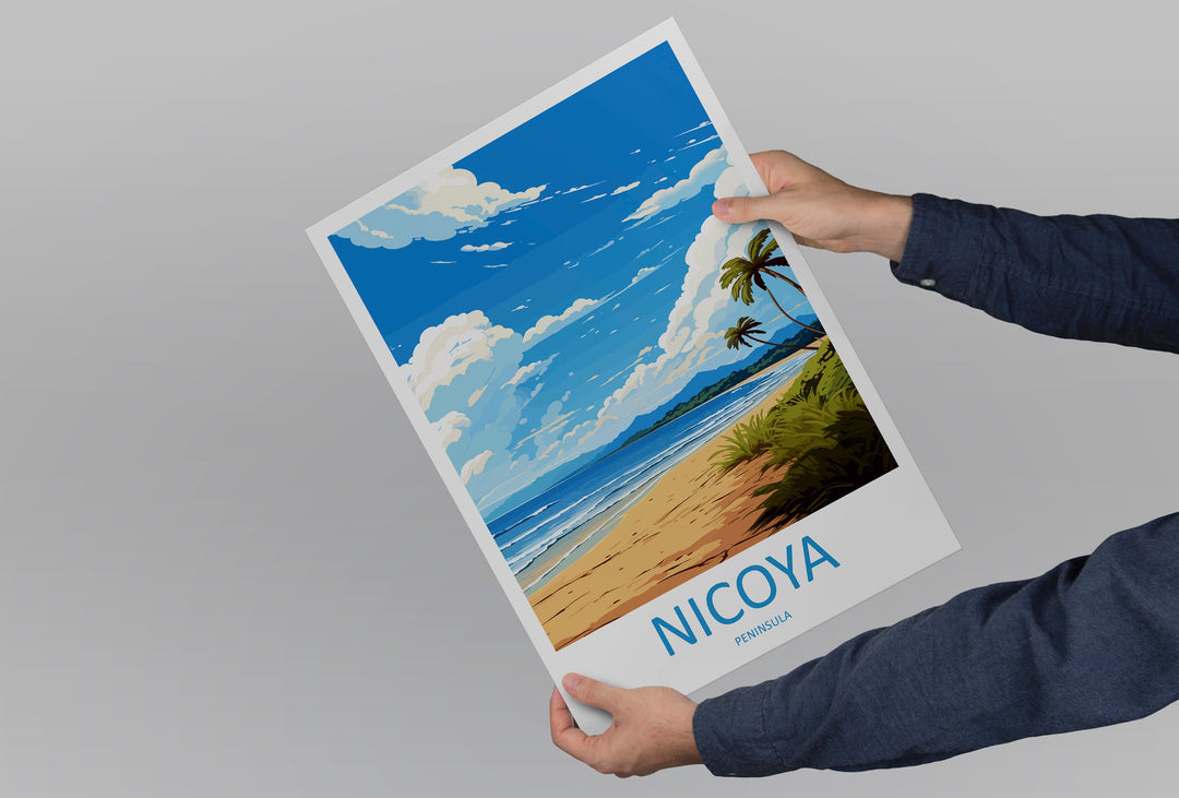 Nicoya Peninsula Travel Print Wall Art Nicoya Peninsula Wall Hanging Home Décor Nicoya Peninsula Gift Art Lovers Wall Art Costa Rica Art
