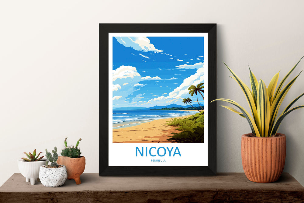 Nicoya Peninsula Travel Print Wall Art Nicoya Peninsula Wall Hanging Home Décor Nicoya Peninsula Gift Art Lovers Wall Art Costa Rica Art