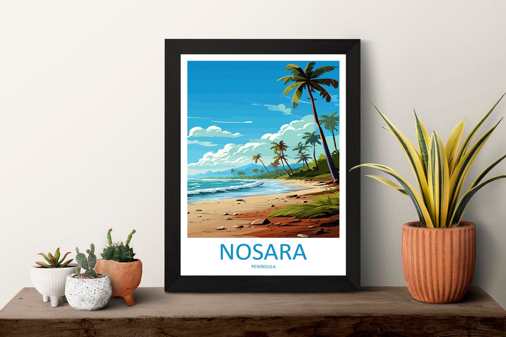 Nosara Travel Print Wall Art Nosara Wall Hanging Home Décor Nosara Gift Art Lovers Wall Art Costa Rica Art Wall Art Gift
