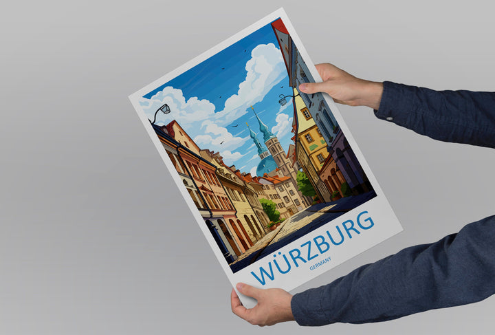 Würzburg Travel Print Wall Art Würzburg Wall Hanging Home Decor Würzburg Gift Art Lovers Wall Art Print Art Würzburg Germany