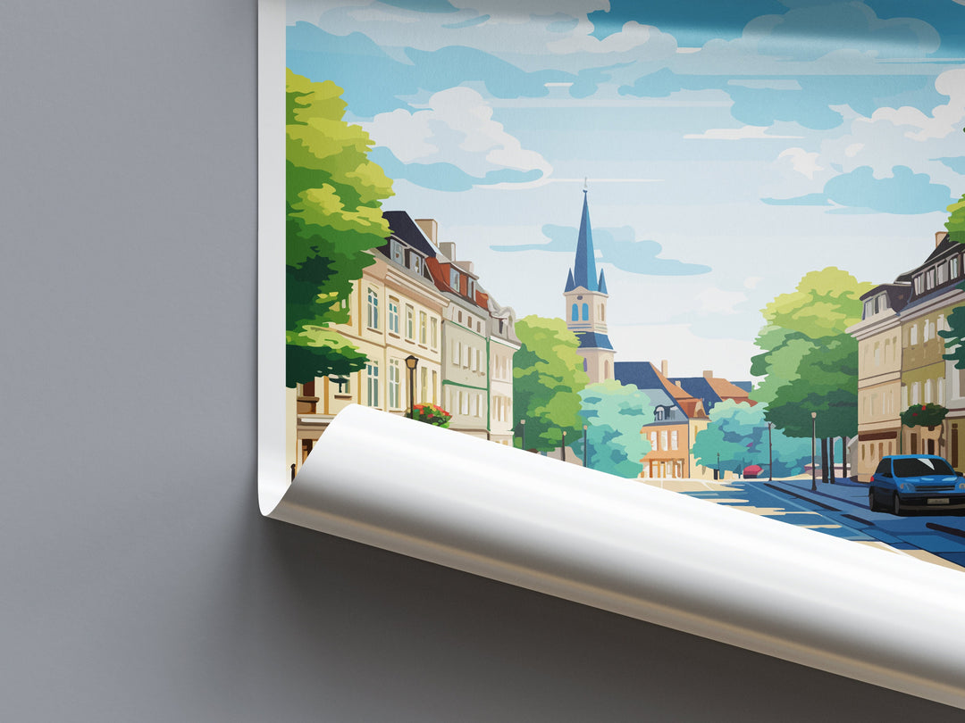 Trier Travel Print Wall Art Trier Wall Hanging Home Decor Trier Gift Art Lovers Wall Art Print Art Trier Germany
