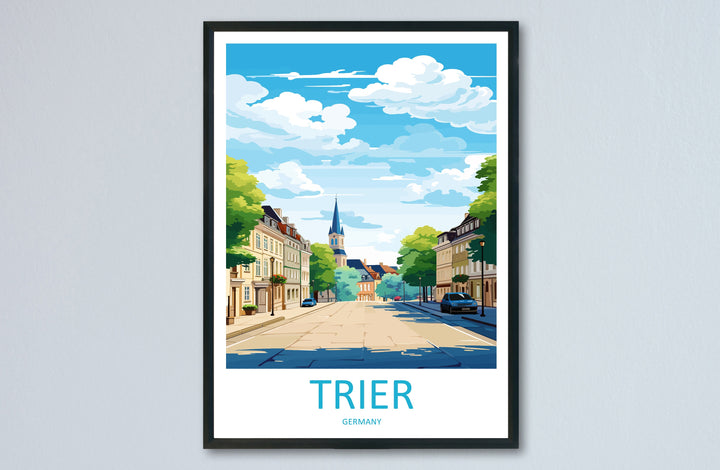 Trier Travel Print Wall Art Trier Wall Hanging Home Decor Trier Gift Art Lovers Wall Art Print Art Trier Germany