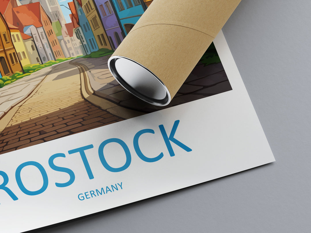 Rostock Travel Print Wall Art Rostock Wall Hanging Home Decor Rostock Gift Art Lovers Wall Art Print Art Rostock Germany