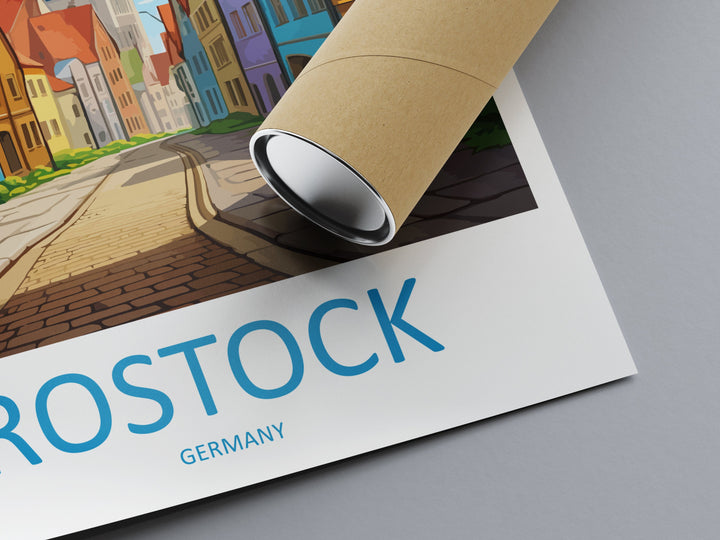 Rostock Travel Print Wall Art Rostock Wall Hanging Home Decor Rostock Gift Art Lovers Wall Art Print Art Rostock Germany