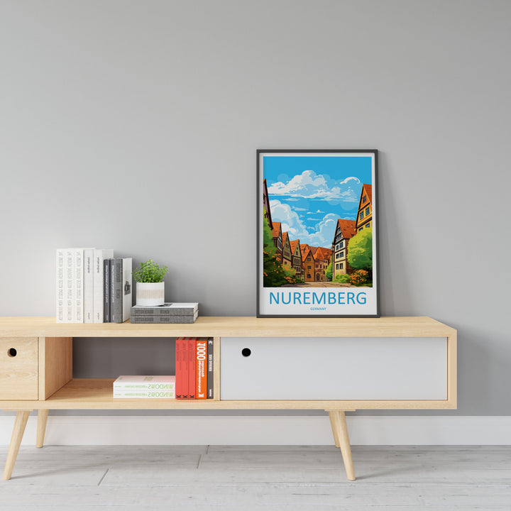Nuremberg Travel Print Wall Art Nuremberg Wall Hanging Home Decoration Nuremberg Gift Art Lovers Wall Art Print Art Nuremberg Germany Poster