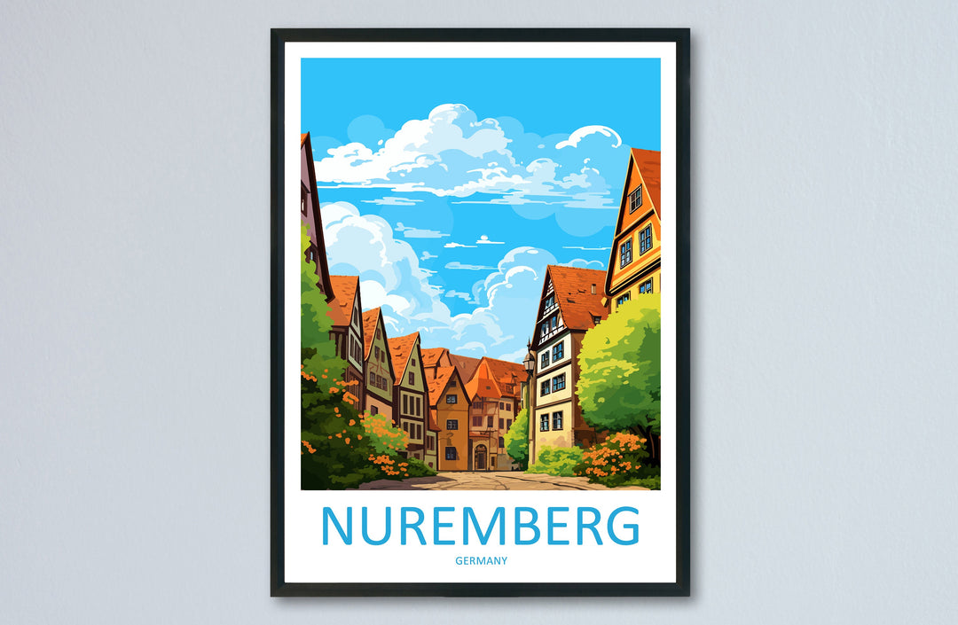 Nuremberg Travel Print Wall Art Nuremberg Wall Hanging Home Decoration Nuremberg Gift Art Lovers Wall Art Print Art Nuremberg Germany Poster