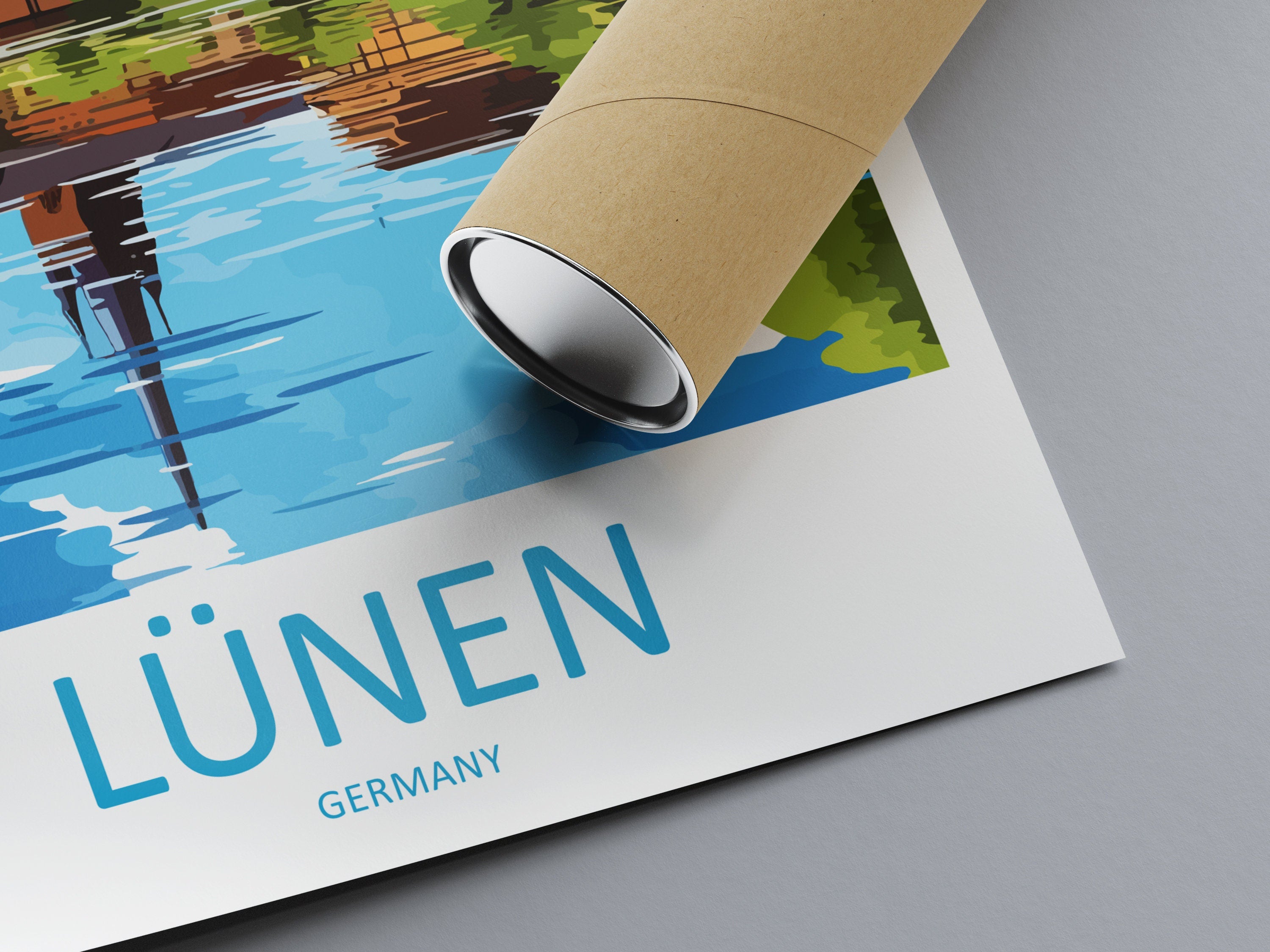 Lünen Travel Print