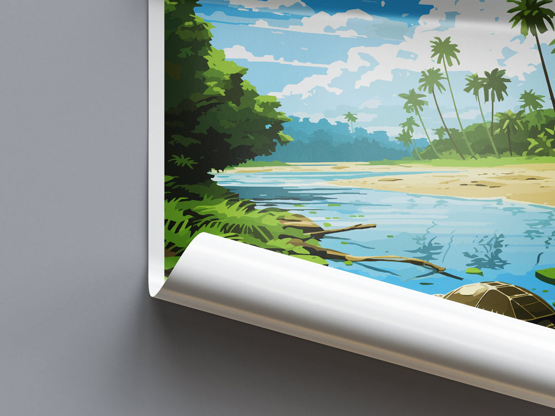 Tortuguero National Park Travel Print Wall Art Tortuguero Wall Hanging Home Décor Tortuguero Gift Art Lovers Wall Art Costa Rica Art