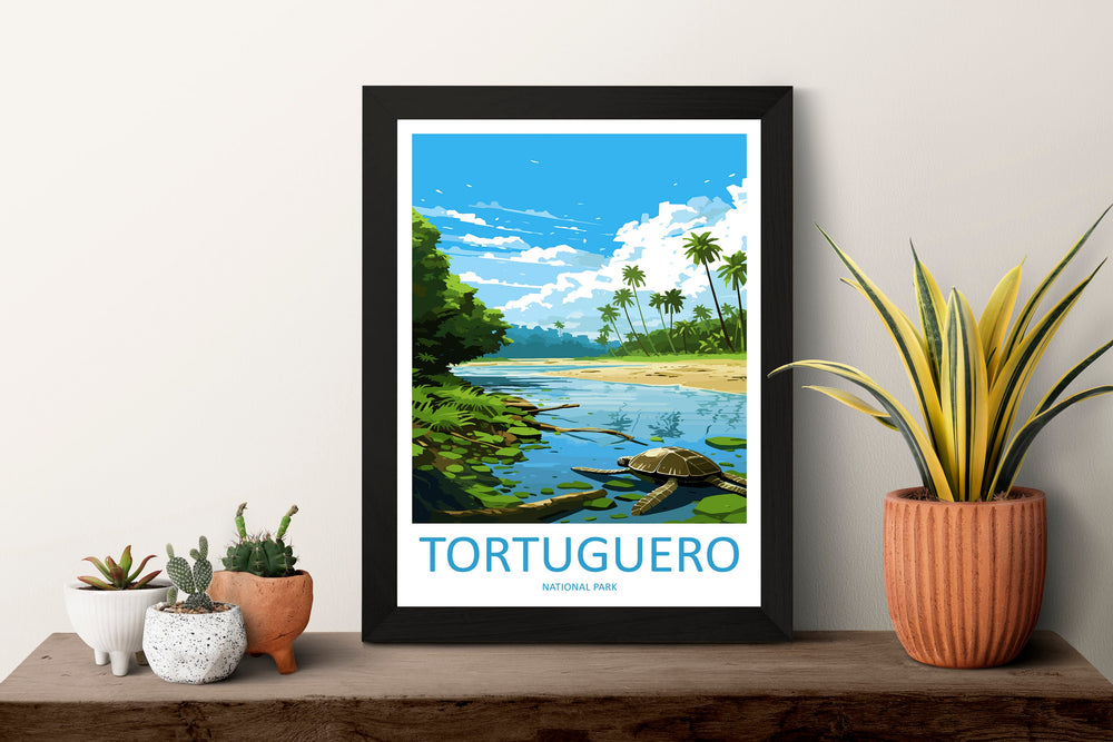 Tortuguero National Park Travel Print Wall Art Tortuguero Wall Hanging Home Décor Tortuguero Gift Art Lovers Wall Art Costa Rica Art