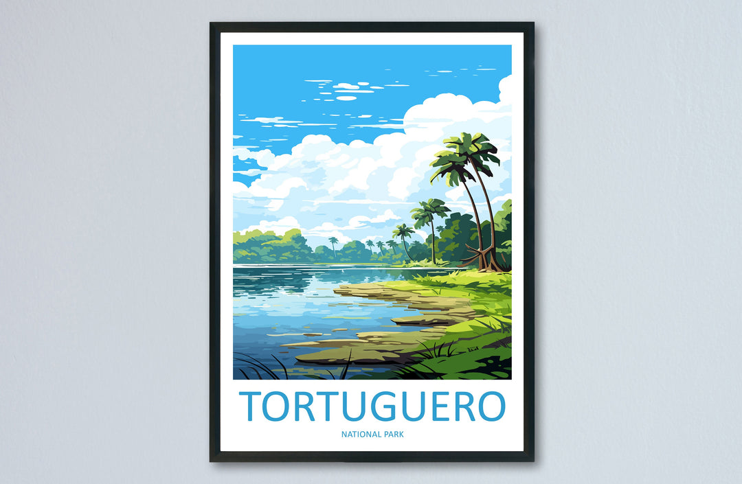 Tortuguero National Park Travel Print Wall Art Tortuguero Wall Hanging Home Décor Tortuguero Gift Art Lovers Wall Art Costa Rica Art
