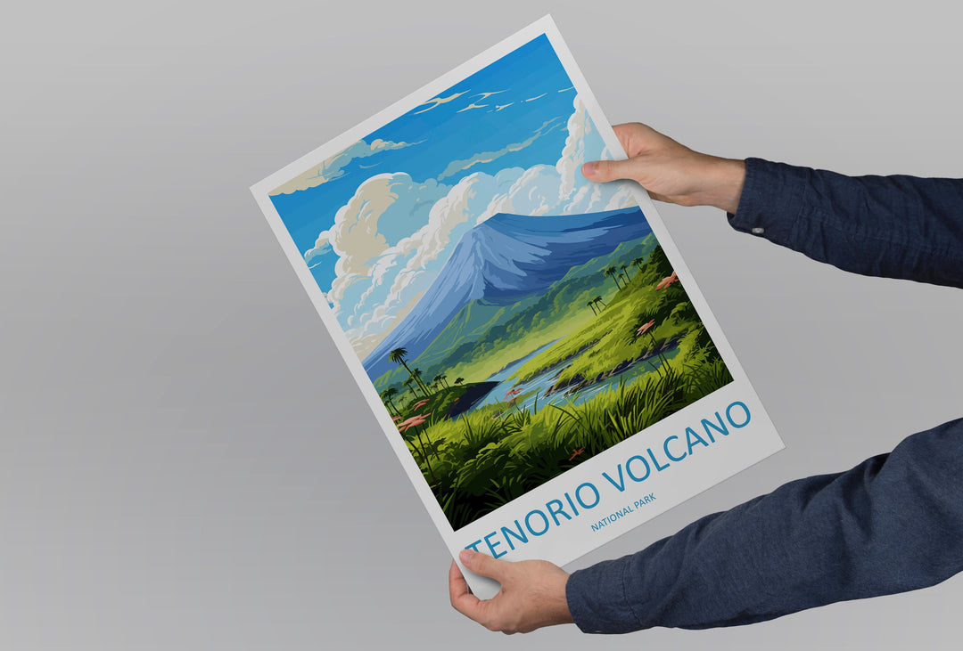 Tenorio Volcano National Park Travel Print Wall Art Tenorio Volcano Wall Hanging Home Décor Tenorio Volcano Gift Art Lovers Costa Rica Art