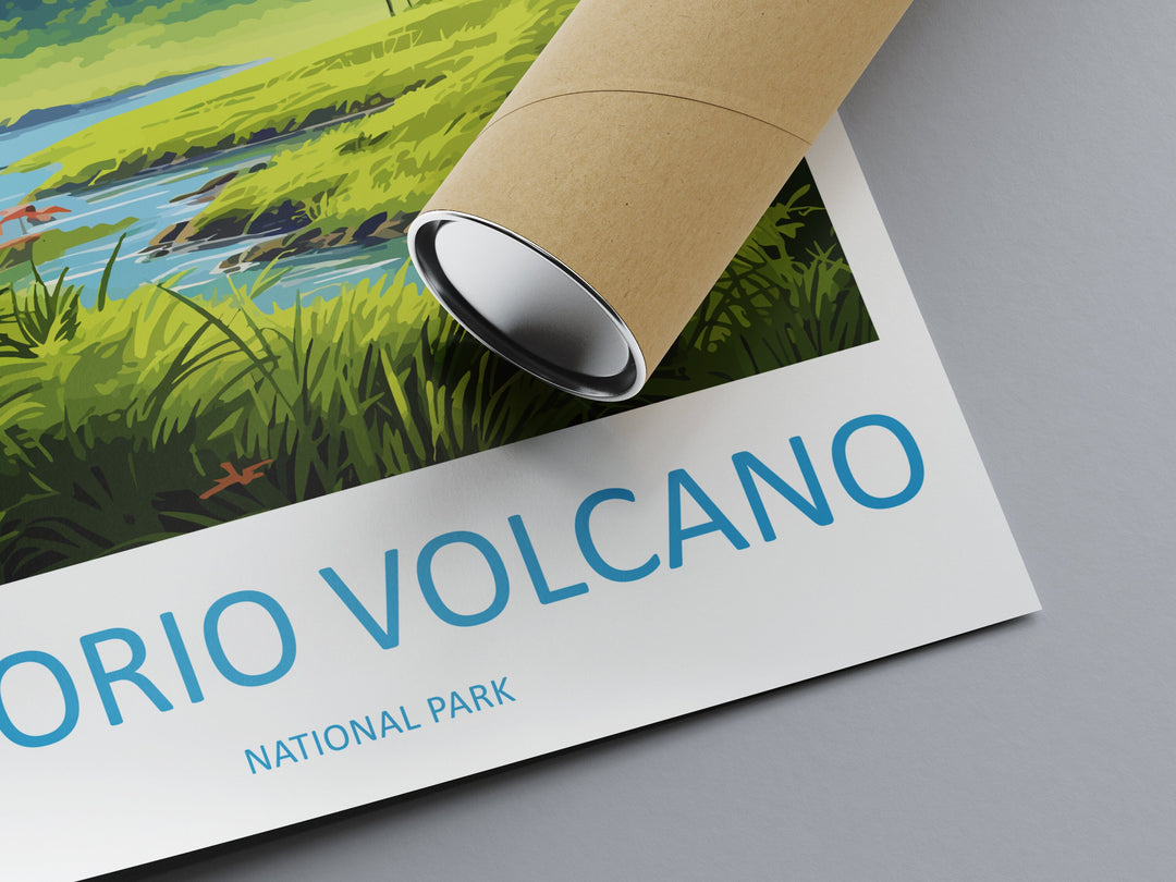 Tenorio Volcano National Park Travel Print Wall Art Tenorio Volcano Wall Hanging Home Décor Tenorio Volcano Gift Art Lovers Costa Rica Art