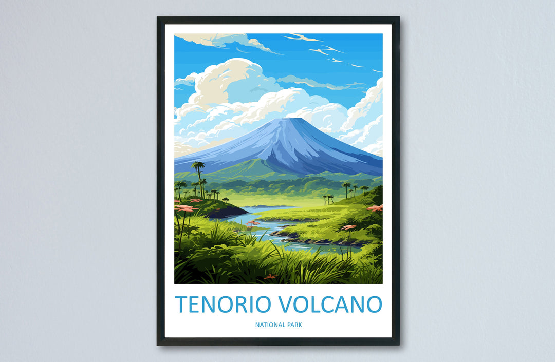Tenorio Volcano National Park Travel Print Wall Art Tenorio Volcano Wall Hanging Home Décor Tenorio Volcano Gift Art Lovers Costa Rica Art