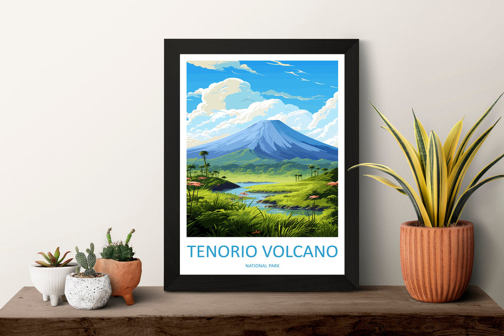Tenorio Volcano National Park Travel Print Wall Art Tenorio Volcano Wall Hanging Home Décor Tenorio Volcano Gift Art Lovers Costa Rica Art