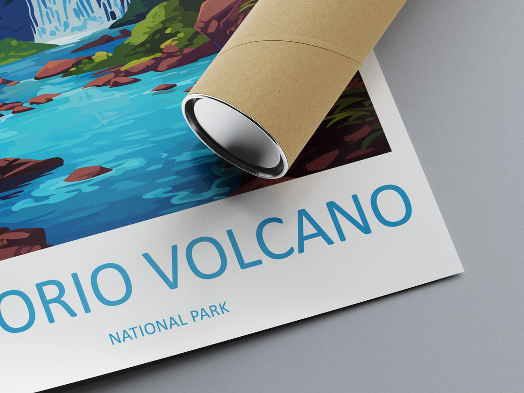 Tenorio Volcano National Park Travel Print Wall Art Tenorio Volcano Wall Hanging Home Décor Tenorio Volcano Gift Art Lovers Costa Rica Art
