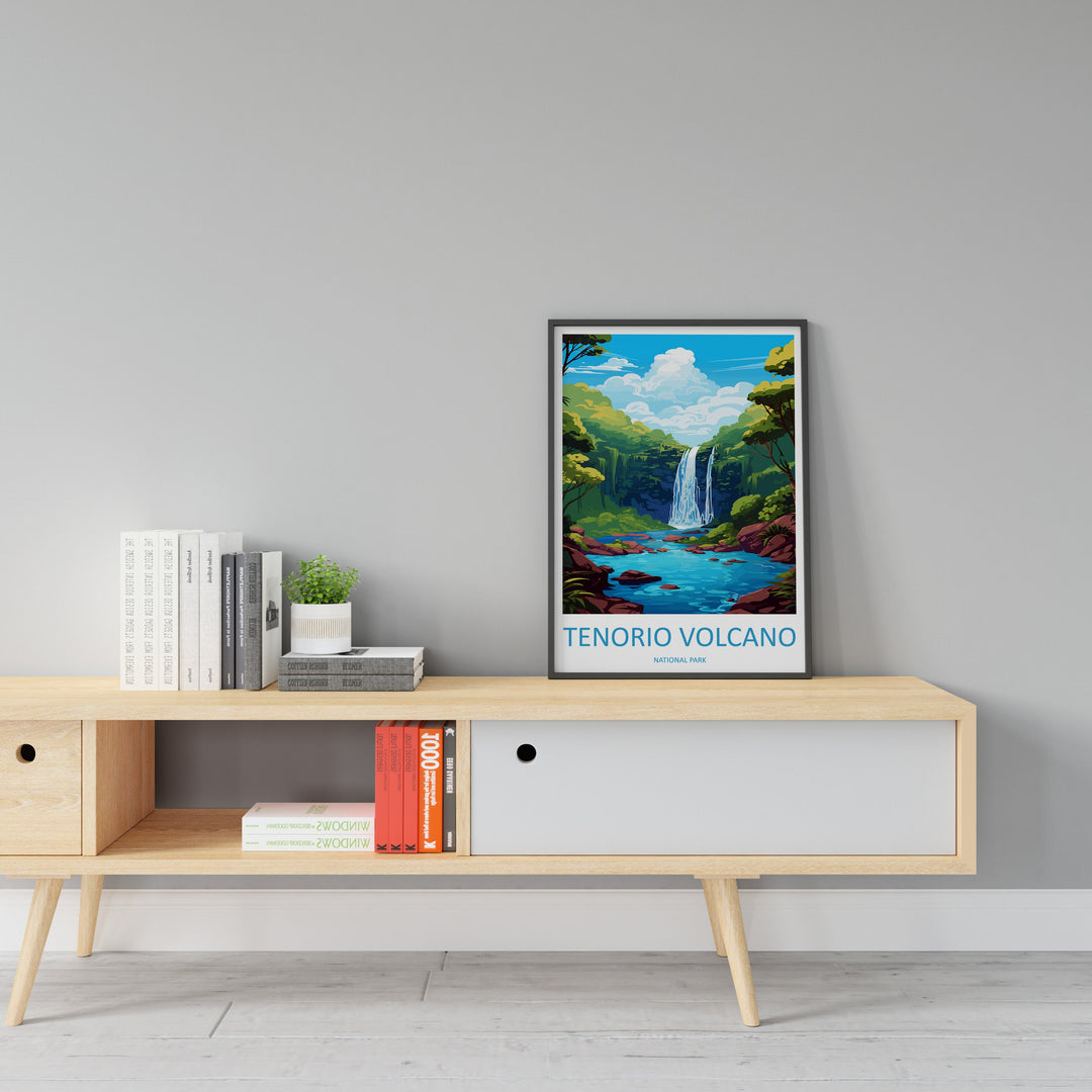 Tenorio Volcano National Park Travel Print Wall Art Tenorio Volcano Wall Hanging Home Décor Tenorio Volcano Gift Art Lovers Costa Rica Art