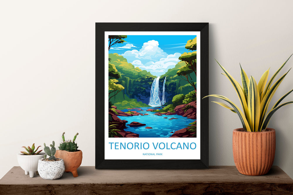 Tenorio Volcano National Park Travel Print Wall Art Tenorio Volcano Wall Hanging Home Décor Tenorio Volcano Gift Art Lovers Costa Rica Art