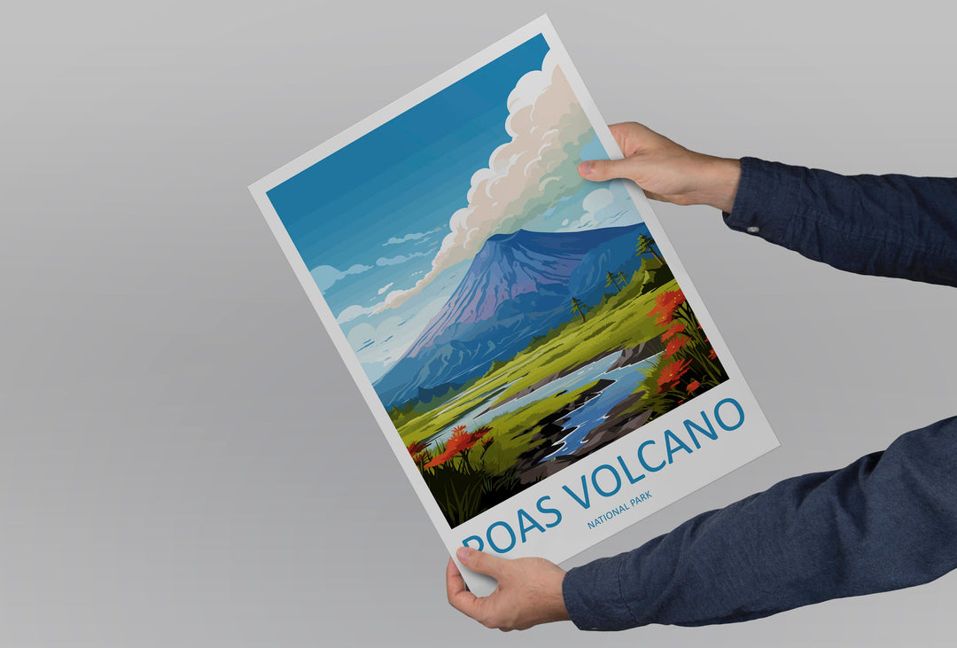 Poas Volcano National Park Travel Print Wall Art Poas Volcano National Park Wall Hanging Home Décor Poas Volcano Park Gift Art Lovers