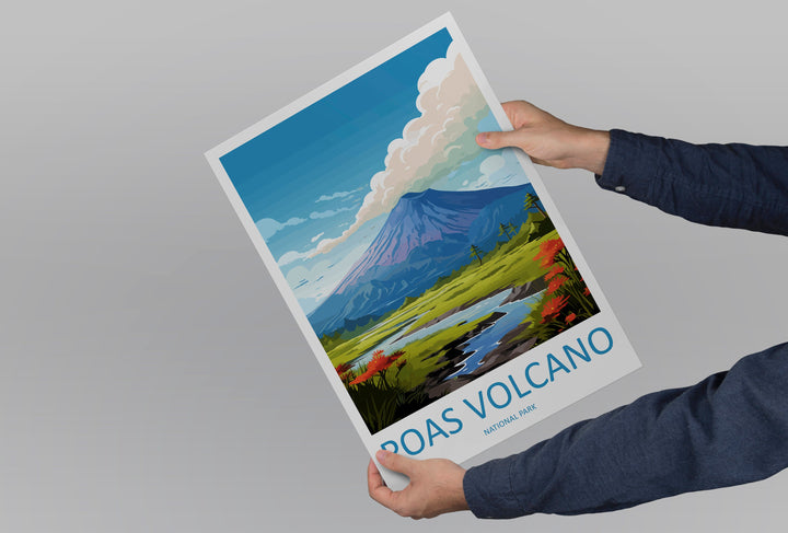 Poas Volcano National Park Travel Print Wall Art Poas Volcano National Park Wall Hanging Home Décor Poas Volcano Park Gift Art Lovers