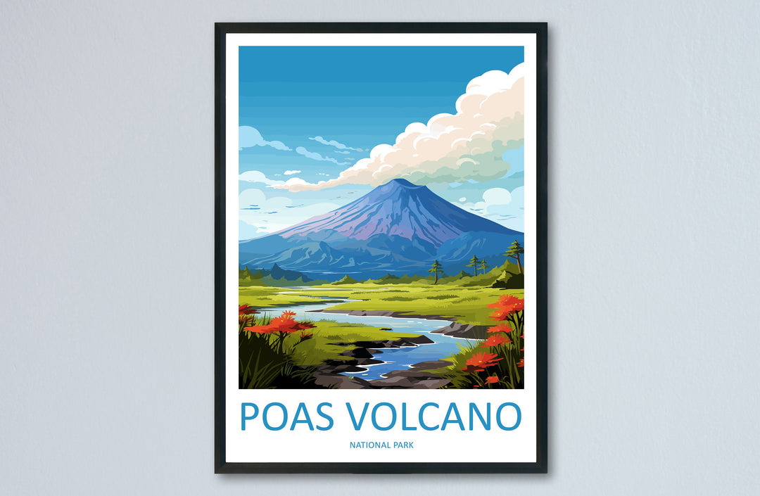 Poas Volcano National Park Travel Print Wall Art Poas Volcano National Park Wall Hanging Home Décor Poas Volcano Park Gift Art Lovers