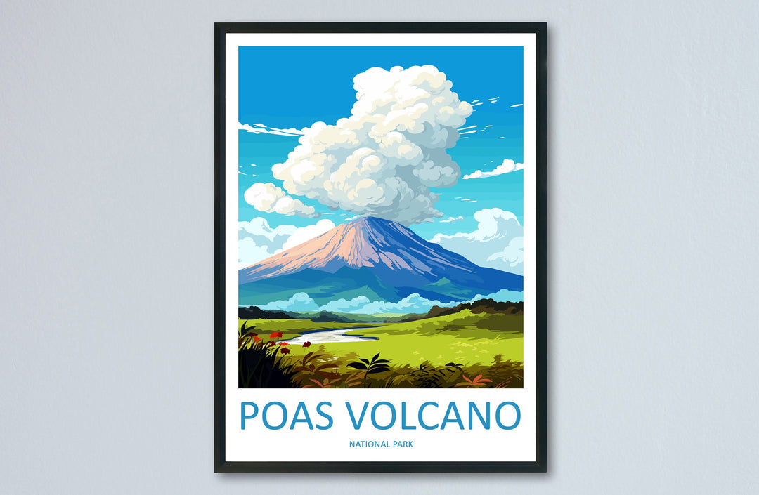 Poas Volcano National Park Travel Print Wall Art Poas Volcano National Park Wall Hanging Home Décor Poas Volcano Park Gift Art Lovers