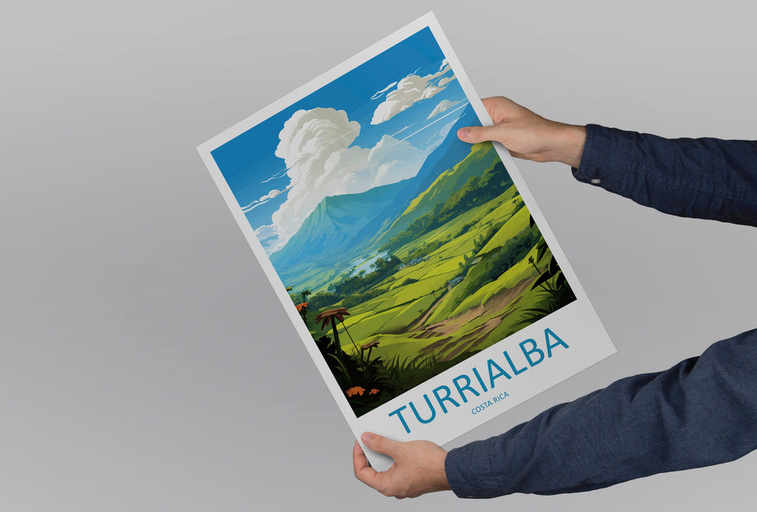 Turrialba Travel Print Wall Art Turrialba Wall Hanging Home Décor Turrialba Gift Art Lovers Costa Rica Wall Art