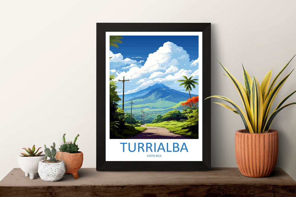 Turrialba Travel Print Wall Art Turrialba Wall Hanging Home Décor Turrialba Gift Art Lovers Costa Rica Wall Art