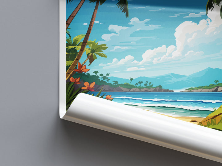 Quepos Travel Print Wall Art Quepos Wall Hanging Home Décor Quepos Gift Art Lovers Costa Rica Wall Art Costa Rica Travel Poster Art