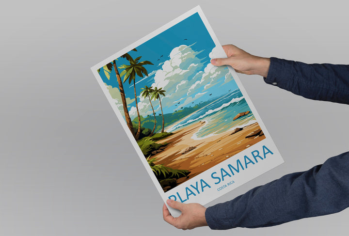 Samara Beach Travel Print Wall Art Samara Beach Wall Hanging Home Décor Samara Beach Gift Art Lovers Costa Rica Wall Art Costa Rica Travel
